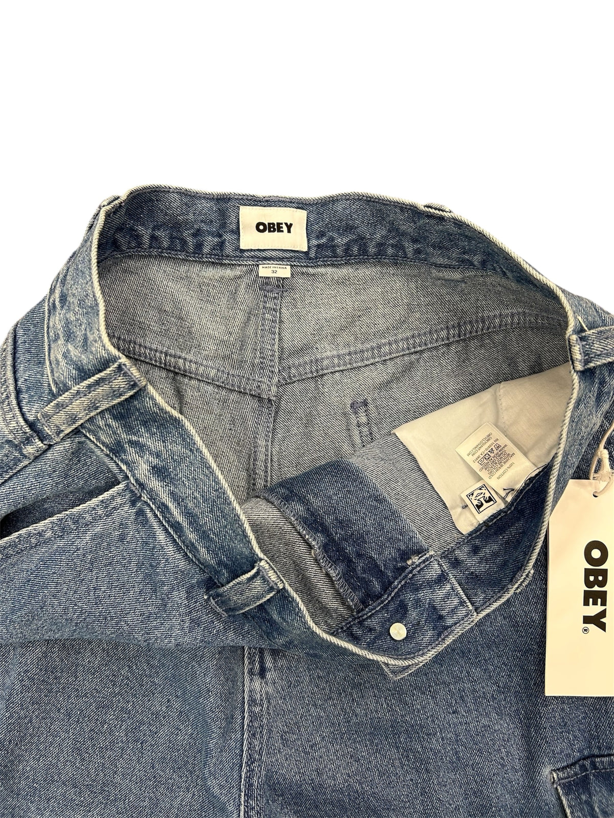 Obey cargo jeans with cargo pockets
